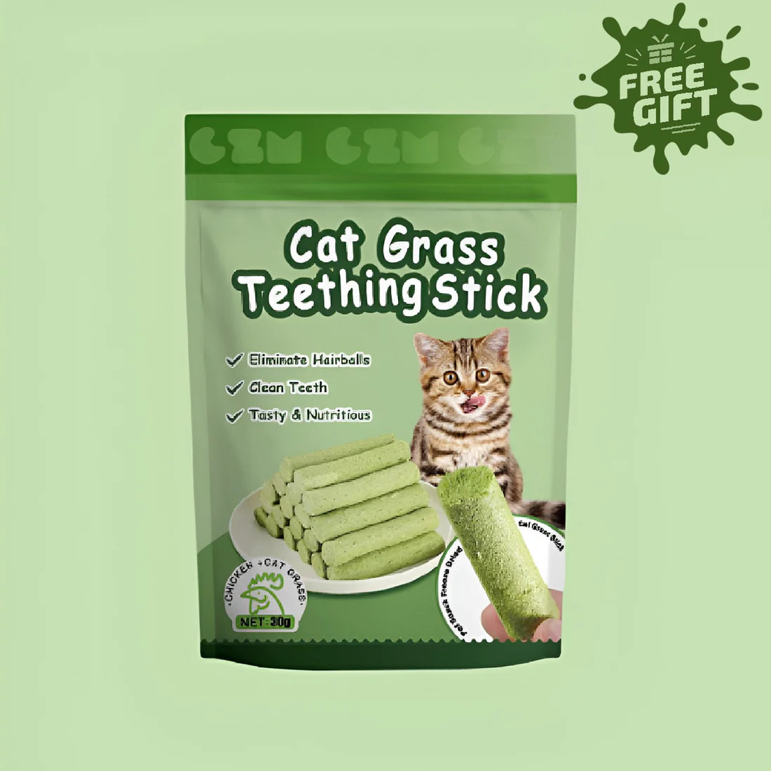 Cat Grass Teeth Stick